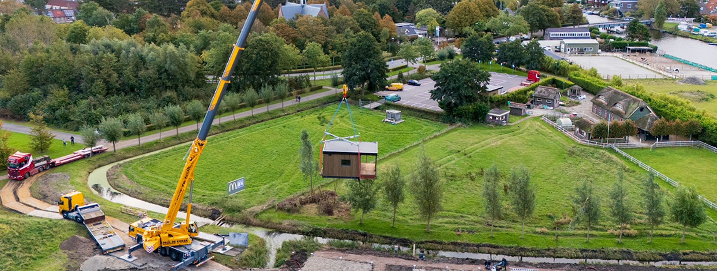 Hijskraan met Skaeve Huse